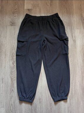 Aerie Waffle Knit Cargo Joggers Size Medium